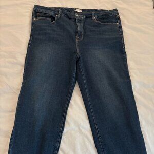 Good American Good Classic Slim Straight Jeans Size 22 Plus NWOT